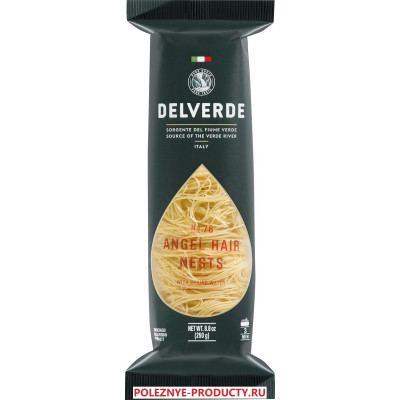 Delverde № 078 паста Капелли д'Анджело, 250 г Delverde № 078 паста Капелли д'Анджело, 250 г